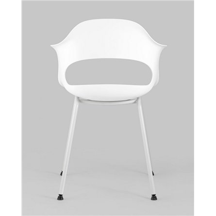 Комплект из четырех стульев|Stool Group|Lady пластик белый ножки металл