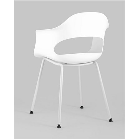 Комплект из четырех стульев|Stool Group|Lady пластик белый ножки металл