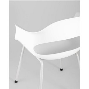 Комплект из четырех стульев|Stool Group|Lady пластик белый ножки металл