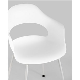 Комплект из четырех стульев|Stool Group|Lady пластик белый ножки металл