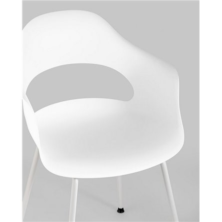 Комплект из четырех стульев|Stool Group|Lady пластик белый ножки металл
