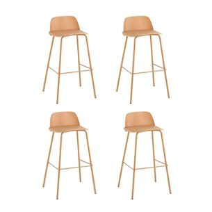 Стул барный Mist желтый 4 шт