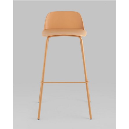 Комплект из четырех стульев|Stool Group|Барный Mist пластиковое сиденье, желтый, ножки металл