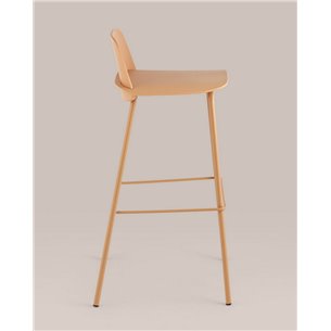 Комплект из четырех стульев|Stool Group|Барный Mist пластиковое сиденье, желтый, ножки металл