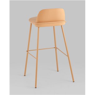 Комплект из четырех стульев|Stool Group|Барный Mist пластиковое сиденье, желтый, ножки металл