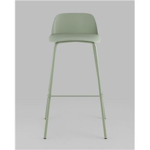 Комплект из четырех стульев|Stool Group|Барный Mist пластиковое сиденье, серо-зеленый, ножки металл