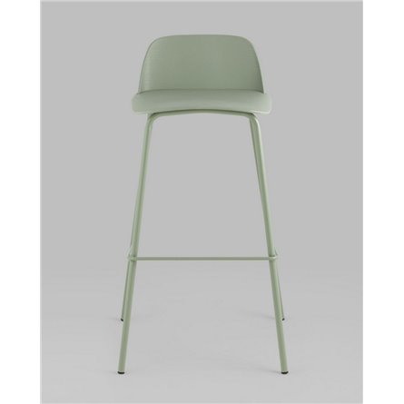 Комплект из четырех стульев|Stool Group|Барный Mist пластиковое сиденье, серо-зеленый, ножки металл
