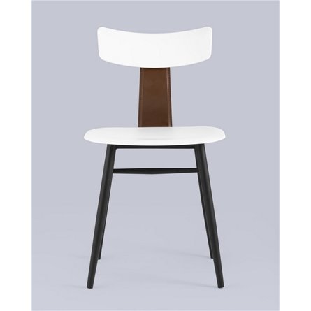 Комплект из двух стульев|Stool Group|ANT белый вставки экокожа