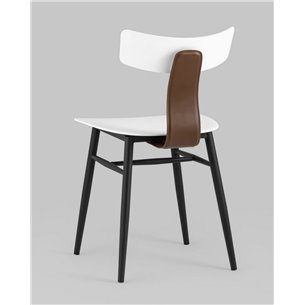 Комплект из двух стульев|Stool Group|ANT белый вставки экокожа