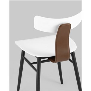 Комплект из двух стульев|Stool Group|ANT белый вставки экокожа
