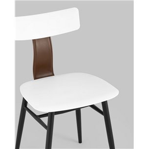 Комплект из двух стульев|Stool Group|ANT белый вставки экокожа