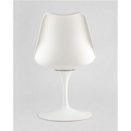 Комплект из двух стульев|Stool Group|Tulip белый, ножка металлическая, сиденье и спинка из пластика, сидушка мягкая из экокожи