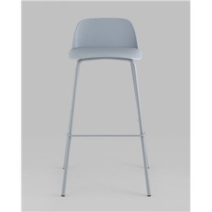 Комплект из четырех стульев|Stool Group|Барный Mist пластиковое сиденье, серо-голубой, ножки металл