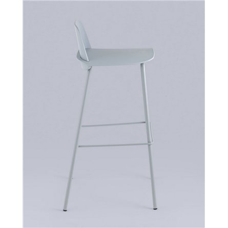 Комплект из четырех стульев|Stool Group|Барный Mist пластиковое сиденье, серо-голубой, ножки металл