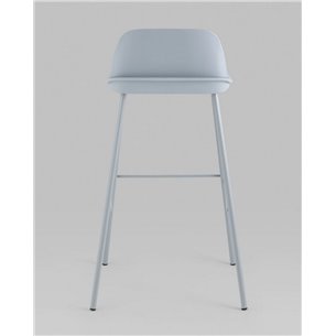 Комплект из четырех стульев|Stool Group|Барный Mist пластиковое сиденье, серо-голубой, ножки металл