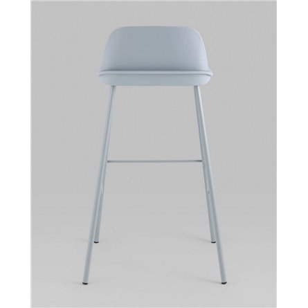 Комплект из четырех стульев|Stool Group|Барный Mist пластиковое сиденье, серо-голубой, ножки металл