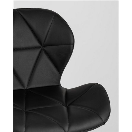 Комплект из четырех стульев|Stool Group|Бон экокожа черный ножки из массива бука