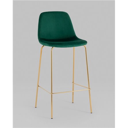 Комплект из двух стульев|Stool Group|Валенсия SN мягкий зеленый, обивка велюр, ножки золотые 2 шт