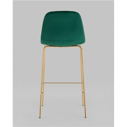 Комплект из двух стульев|Stool Group|Валенсия SN мягкий зеленый, обивка велюр, ножки золотые 2 шт