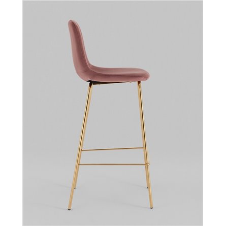 Комплект из двух стульев|Stool Group|Валенсия SN мягкий пыльно-розовый, обивка велюр, ножки золотые 2 шт