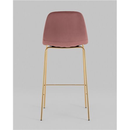Комплект из двух стульев|Stool Group|Валенсия SN мягкий пыльно-розовый, обивка велюр, ножки золотые 2 шт