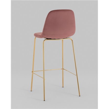 Комплект из двух стульев|Stool Group|Валенсия SN мягкий пыльно-розовый, обивка велюр, ножки золотые 2 шт