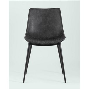 Комплект из двух стульев|Stool Group|TEXAS экокожа серый ножки металл черные