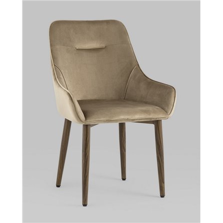 Комплект из четырех стульев|Stool Group|Диана велюр бежевый, обивка мебельный велюр