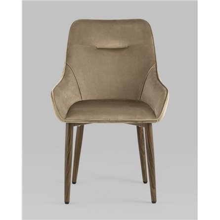 Комплект из четырех стульев|Stool Group|Диана велюр бежевый, обивка мебельный велюр