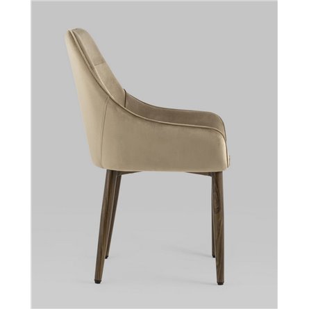 Комплект из четырех стульев|Stool Group|Диана велюр бежевый, обивка мебельный велюр