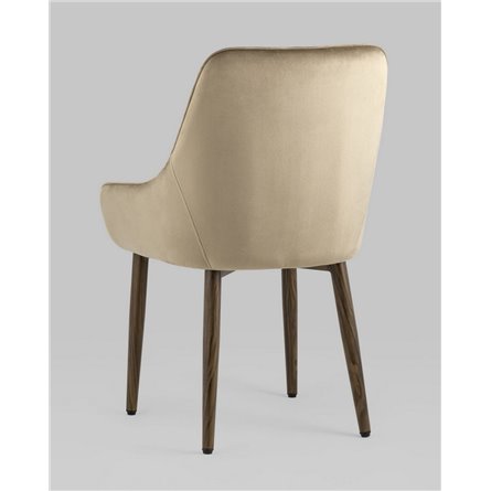 Комплект из четырех стульев|Stool Group|Диана велюр бежевый, обивка мебельный велюр