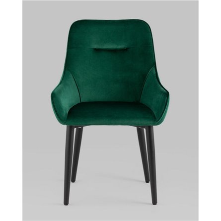 Комплект из четырех стульев|Stool Group|Диана изумрудный, обивка мебельный велюр