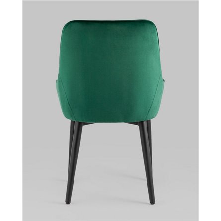 Комплект из четырех стульев|Stool Group|Диана изумрудный, обивка мебельный велюр