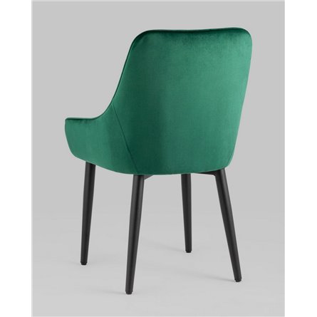 Комплект из четырех стульев|Stool Group|Диана изумрудный, обивка мебельный велюр
