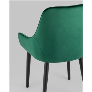 Комплект из четырех стульев|Stool Group|Диана изумрудный, обивка мебельный велюр