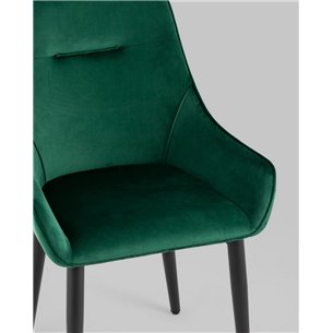 Комплект из четырех стульев|Stool Group|Диана изумрудный, обивка мебельный велюр
