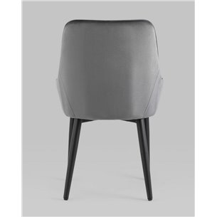 Комплект из четырех стульев|Stool Group|Комплект из четырех стульев Диана серый, обивка мебельный велюр
