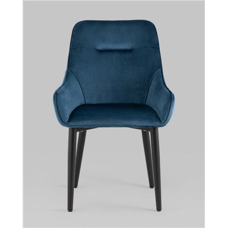 Комплект из четырех стульев|Stool Group|Диана велюр сине-зеленый, обивка мебельный велюр