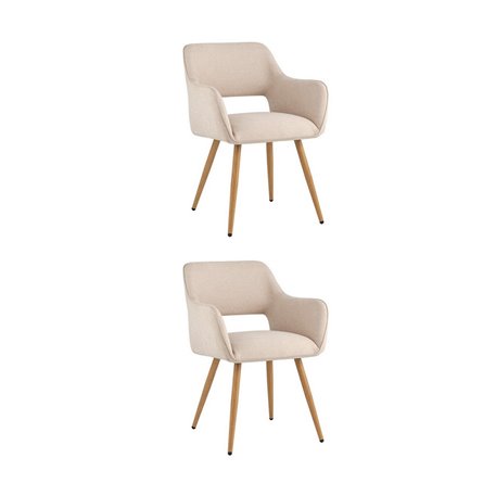 Стул Кромвель II бежевый 2 шт