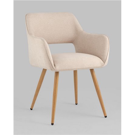 Комплект из двух стульев|Stool Group|Кромвель II бежевый, широкая эргономичная спинка, удобные подлокотники, обивка плотная ткан