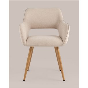 Комплект из двух стульев|Stool Group|Кромвель II бежевый, широкая эргономичная спинка, удобные подлокотники, обивка плотная ткан