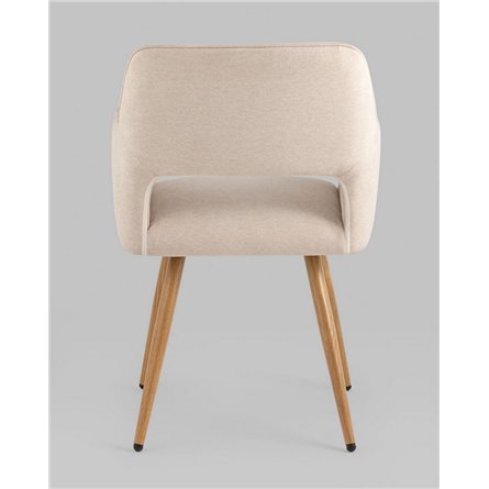 Комплект из двух стульев|Stool Group|Кромвель II бежевый, широкая эргономичная спинка, удобные подлокотники, обивка плотная ткан