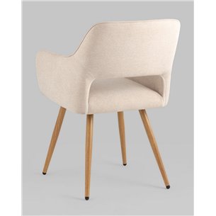 Комплект из двух стульев|Stool Group|Кромвель II бежевый, широкая эргономичная спинка, удобные подлокотники, обивка плотная ткан