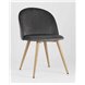 Комплект из четырех стульев|Stool Group|Лион серый, сиденье и спинка из серого велюра, каркас из оцинкованного металла с принтом Комплект из четырех стульев|Stool Group|Лион серый, сиденье и спинка из серого велюра, каркас из оцинкованного металла с принтом