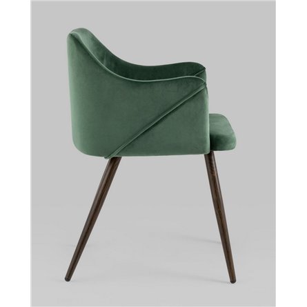 Комплект из двух стульев|Stool Group|Монарх зеленый, широкая эргономичная спинка, удобные подлокотники, обивка плотная ткань, ст