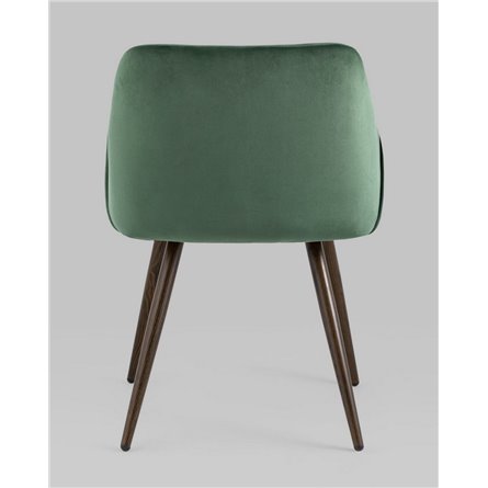 Комплект из двух стульев|Stool Group|Монарх зеленый, широкая эргономичная спинка, удобные подлокотники, обивка плотная ткань, ст