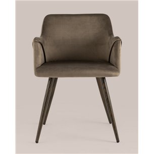 Комплект из двух стульев|Stool Group|Монарх коричневый, широкая эргономичная спинка, удобные подлокотники, обивка плотная ткань,