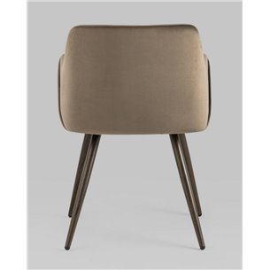 Комплект из двух стульев|Stool Group|Монарх коричневый, широкая эргономичная спинка, удобные подлокотники, обивка плотная ткань,