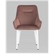 Комплект из четырех стульев|Stool Group|Диана велюр пыльно-розовый ножки белые из металла Комплект из четырех стульев|Stool Group|Диана велюр пыльно-розовый ножки белые из металла