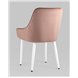 Комплект из четырех стульев|Stool Group|Диана велюр пыльно-розовый ножки белые из металла Комплект из четырех стульев|Stool Group|Диана велюр пыльно-розовый ножки белые из металла